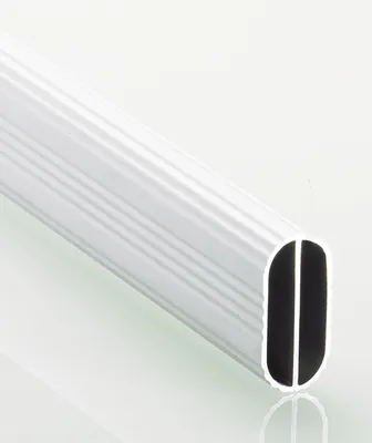 Zdjęcie produktu dla Rura, 9079590, owalna, L3000mm, srebrna, anodowana
