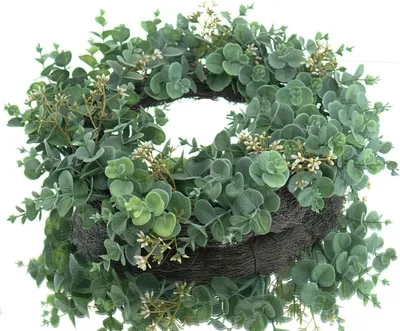 Produktbild von GASPER Eucalyptuskranz Grau-Grün Ø 40 cm - Kunstblumen