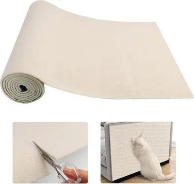 Obrázek produktu pro Ochrana proti poškrábání pro pohovky (40 × 200 cm), samolepicí poškrábadlo - béžová barva