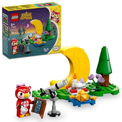 Produktbild von LEGO Animal Crossing Sternbeobachtung mit Eufemia, Bauset für Kinder, Videospiel Set für fantasievolle Rollenspiele, Spielzeug für Mädchen und Jungen ab 6 Jahren, Tierspielzeug mit Figuren 77053