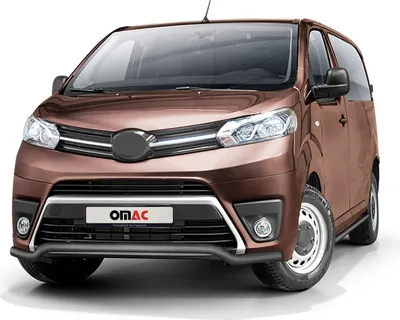Image de Pare-Buffle Avant Pour Toyota Proace 2016-2021 Acier Inoxy Noir
