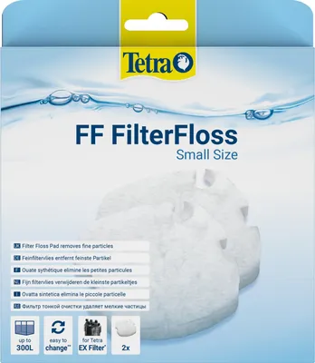 Immagine prodotto di FF FilterFloss S: feltro filtrante fine per filtri esterni, acquari di piccole dimensioni 60-300 L, colore bianco