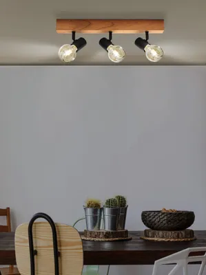 Obrázek produktu pro EGLO TOWNSHEND 3, E27, 220-240 V, Černá, Hnědá