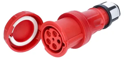 Produktbild von as-Schwabe MENNEKES CEE-Kupplung 400V 63A Rot Schraubanschluss max. 16mm² IP44