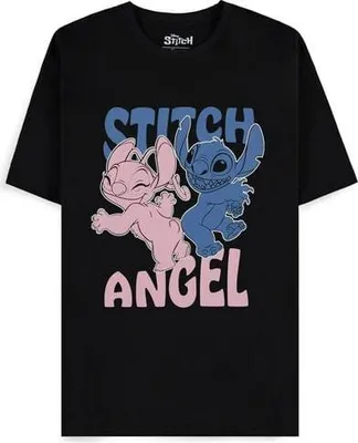Produktbild von Lilo & Stitch T-Shirt Herren Stitch and Angel schwarz L