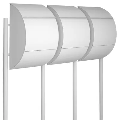 Produktbild von Briefkastenanlage Jumbo for Three in Weiß