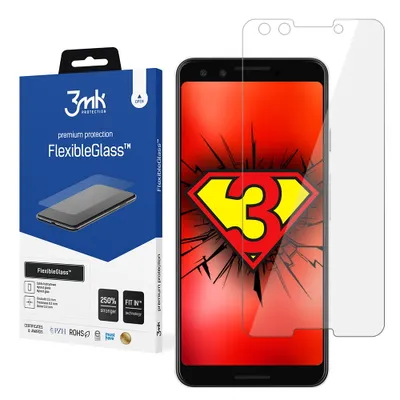 Produktbild von 3mk Display Hybridglas FlexibleGlass für Google Pixel 3 0,3mm 7H