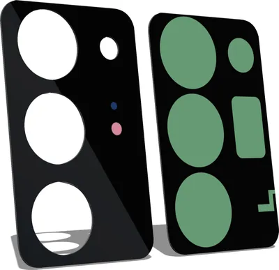 Produktbild von Samsung Galaxy Note 20 Ultra Kamera Linse Glas Camera Glass Lens + Kleber Glue Schwarz