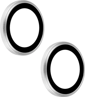 Image de UNIQAccessory Protection de l'objectif de l'iPhone 14 - Verre trempé - Argenté