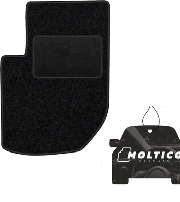 Produktbild von moto-MOLTICO Fahrer Fußmatte Auto Velours Fahrerseite Autoteppiche Schwarz Fahrermatte 1-teilig passend für Range Rover 1994-2002
