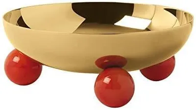 Productafbeelding van Sambonet Schale 13,5 cm PVD Gold,Korallenrot 55575GA8