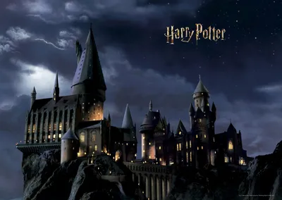 Zdjęcie produktu dla Sanders & Sanders fototapeta Harry Potter Hogwart czarnymIciemnoniebieskim - 601279 - 1.82 x 2.52 m