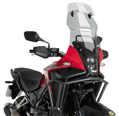 Zdjęcie produktu dla Szyba turystyczna PUIG 22022H z owiewką, pasująca do HONDA NX500, przyciemniana