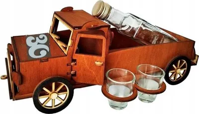 Zdjęcie produktu dla karafka auto + 6 kieliszków 30 urodziny