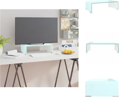 Produktbild von vidaXL TV-Aufsatz/Monitorerhöhung Glas Grün 40x25x11 cm - TV-Möbel