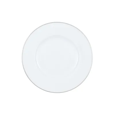 Obrázok produktu pre Villeroy & Boch 1046362650, Tanier na raňajky, Kolo, Porcelán, Biela, Anmut Platinum, 22 cm