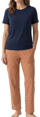 Produktbild von Schiesser Mix & Relax Schlafanzug Set aus T-Shirt und 3/4-Hose, Weicher, elastischer Single Jersey, Hoher Tragekomfort