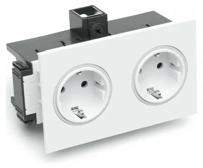 Productafbeelding van OBO BETTERMANN stopcontact, 2-voudig, SIGNA IN, cws