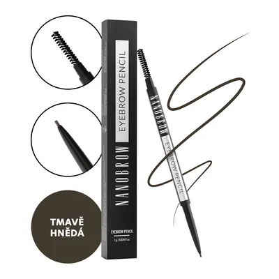 Obrázek produktu pro Nanobrow Eyebrow Pencil tužka na obočí Dark Brown 1 g