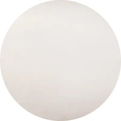 Produktbild von Villa Möbel Skyvio Wohnzimmer-Teppich, Kurzfloor-Teppich, Waschbar, Einfarbig, Farbe:Creme, Grösse:120 cm Rund