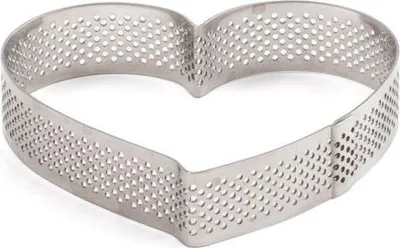 Obrázek produktu pro Mikroperforovaná forma na tartaletky ve tvaru srdce 10x9x2cm