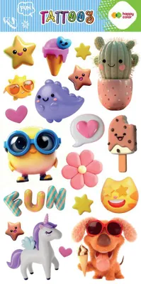 Obrázok produktu pre Umyvateľné tetovania Summer Fun HAPPY COLOR – GDD