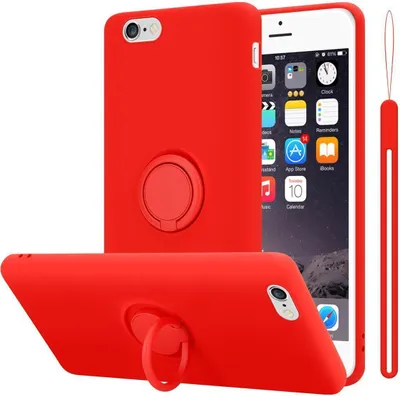 Produktbild von Cadorabo Hülle für Apple iPhone 6 / 6S Schutz Hülle in Rot Handyhülle TPU Etui Case Cover