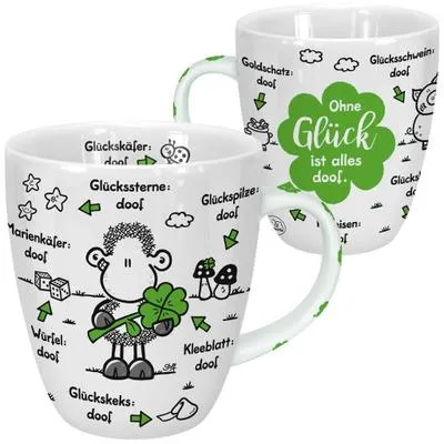 Produktbild von Tasse "Ohne Glück ist alles doof."
