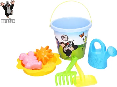 Produktbild von Sandspielzeug-Set „Maulwurf“ groß, 3,5 l, blau