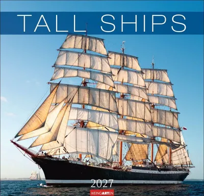 Produktbild von Wandkalender 2027 Segelschiffe 48 x 46 cm, 12 Monatsmotive, Deutsch/Englisch