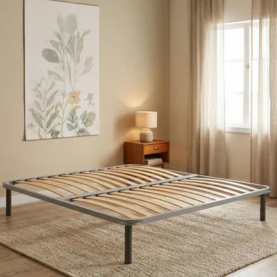 Image de Alessa - Sommier 160x190 cm Gris, Double  Italy