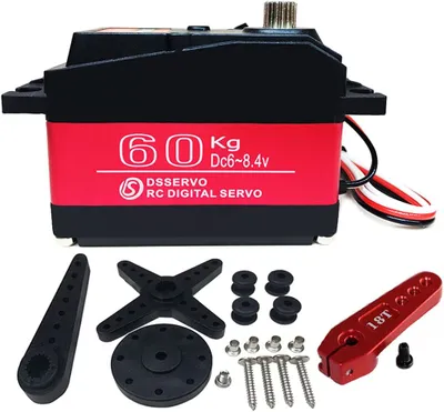 Produktbild von Digitaler Servomotor DS5160 7.4V 60KG | Mit 18T Kamm für Robotik und Automodelle | 180 Grad Rotation, Aluminium