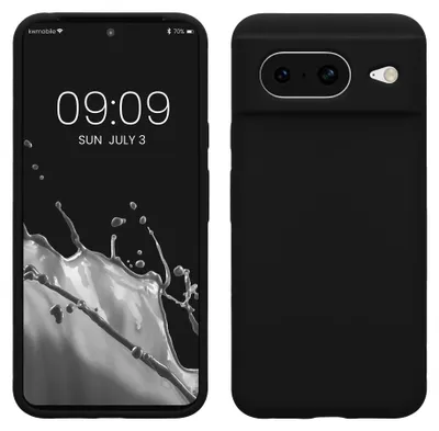 Produktbild von kwmobile Handyhülle für Google Pixel 8 Hülle, für Pixel 8 Case - Hülle Silikon - kabelloses Laden - Schwarz