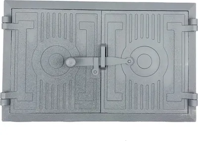 Produktbild von Backofentür Pizzaofentür 43x27cm Gußeisen Steinofentür Das Türchen zum Ofen Anthrazit