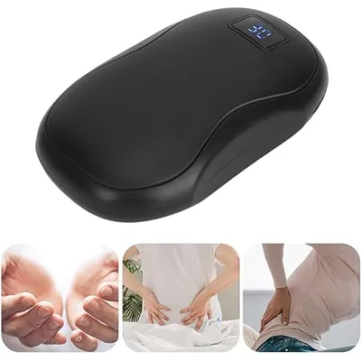Produktbild von Wiederaufladbare Handwärmer 2 Pack, Magnetische elektrische Handwärmer, 6000mAh USB-Powerbank, 5s Schnellheizung und 3 Heizstufen