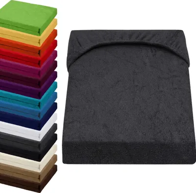 Produktbild von FROTTEE Spannbettlaken 90x200-100x200cm Spannbetttuch, Farbe: Anthrazit-Grau