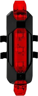 Obrázek produktu pro Zadní LED světlo na kolo s napájením přes USB – vodotěsné, 4 režimy ROXAR