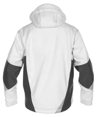 Imagen del producto de Chaqueta softshell DASSY modelo GRAVITY, talla S, color blanco/gris antracita