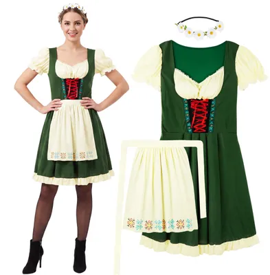 Produktbild von Damen Outfit 3-teiliges Kostüm, Cosplay, Trachtenkleidung