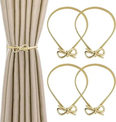 Produktbild von Famanu Vorhangbinder Elegantes Design - Silber