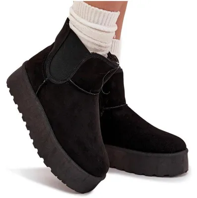 Produktbild von Damen Schneestiefel Mit Elastischem Einsatz Schwarz Kiora 39