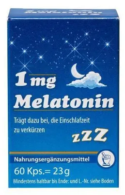 Obrázok produktu pre Pharma Peter Melatonín 1 mg kapsuly pomáha skrátiť čas zaspávania, 60 ks kapsúl
