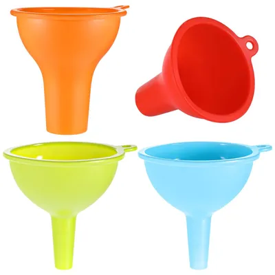 Produktbild von 4 Stück Trichter für die Küche, Silikontrichter-Set