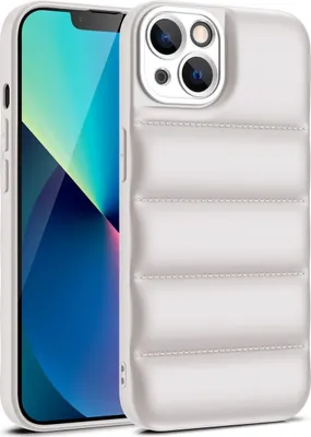 Produktbild von König Design Hülle kompatibel mit Apple iPhone 15 Plus Kunststoff Soft Handyhülle - Handy Case Weiß