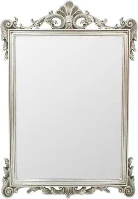 Produktbild von Casa Padrino Barock Spiegel Silber 75 x H. 110 cm - Wandspiegel im Barockstil - Antik Stil Garderoben Spiegel - Wohnzimmer Spiegel - Barock Möbel