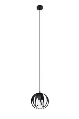 Zdjęcie produktu dla Lampa wisząca TULOS czarna 1xE27x15W metal wym:125x16x16cm IP20 Sollux Lighting