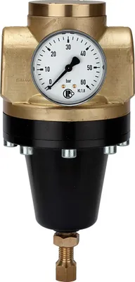 Produktbild von Riegler Hochdruckregler 60 bar, inkl. Mano., G 1, Regelbereich 1 - 20 bar