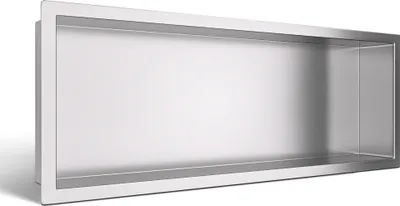 Produktbild von Półka wnękowa WALL-BOX ONE 60x20x10 cm, stal nierdzewna INOX, wodoodporna, nowoczesny design, łatwy montaż - BALNEO Sp. z o.o.
