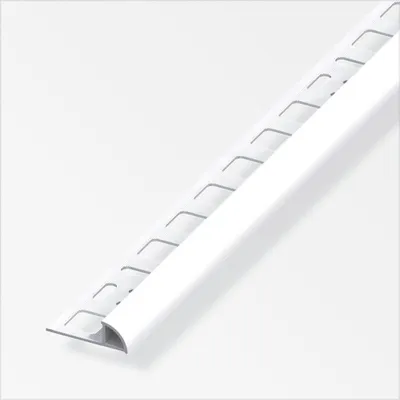 Produktbild von alfer Viertelkreisprofil Aluminium beschichtet weiß