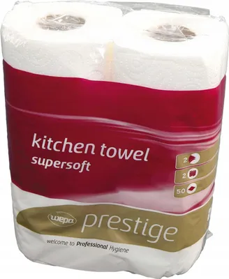 Immagine prodotto di Asciugamano di carta Wepa Prestige bianco - 2 rotoli